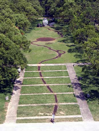 aerial view after digging