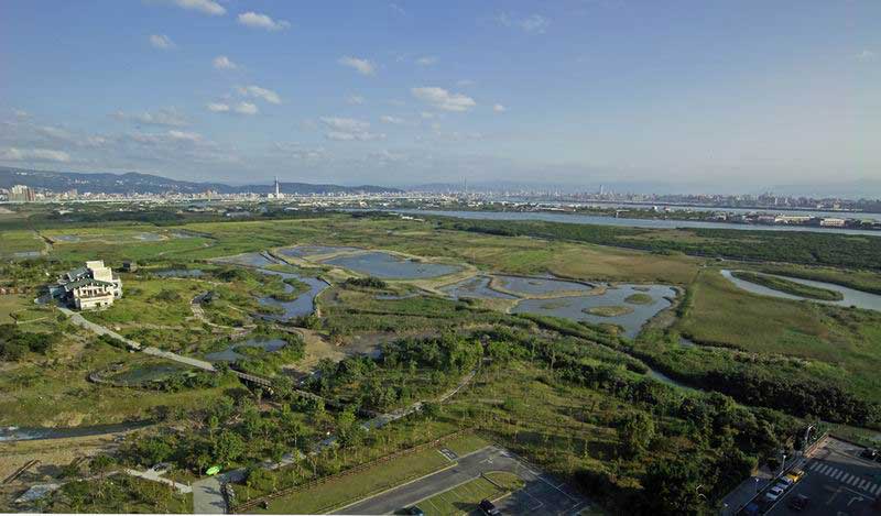 birds eye view of park