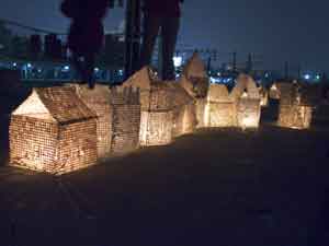 many lanterns in groups