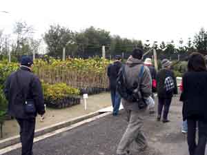 The walk began at the nursery