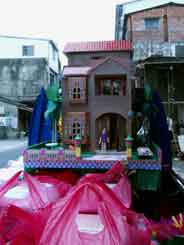 paper funeral house