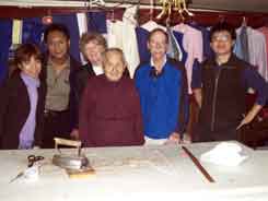 Group shot with the 95 year old tailor