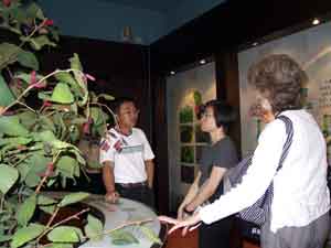 Peter explaning about the museum
