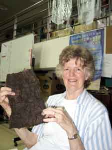 Jane with black paper