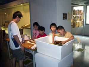 Children making paper