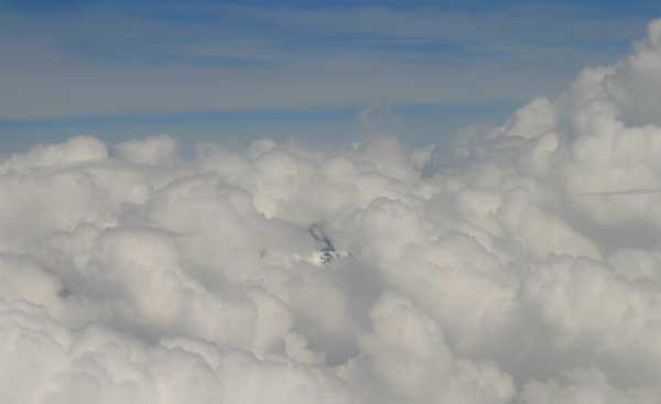 Mt. Kilimanjaro hidden in the clouds