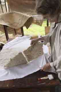 Jane removing Tanzania map piece