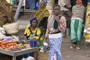 vegitable sellers at a market near Arusha