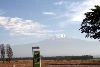 view of Mt. Kilimanjaro